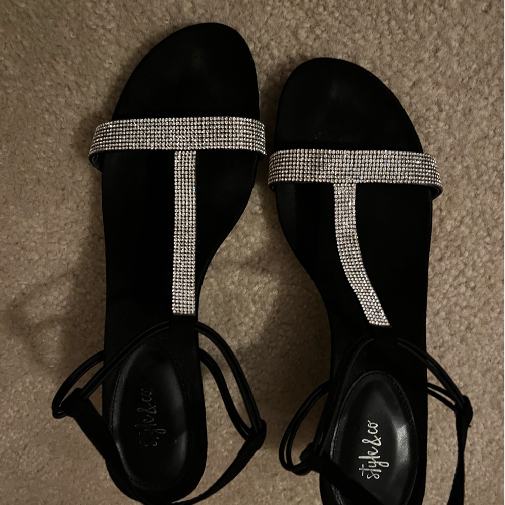 Style & Co black sequin shoes. Size 11 Worn once